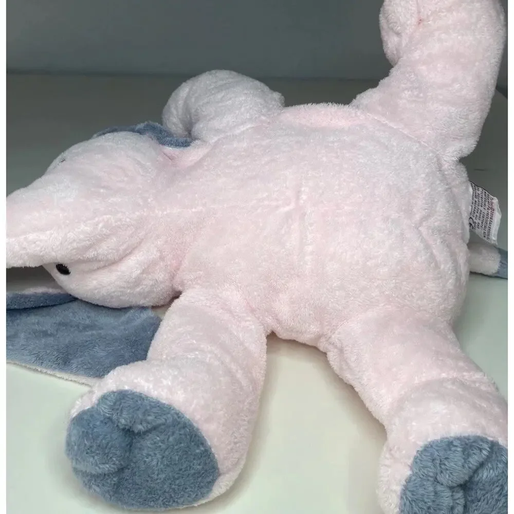 Vintage 2004 Ty Pluffies Winks the Elephant Pink Plush Large 12” With Tags